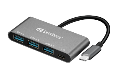 Sandberg USB-C to 3xUSB 3.0 Hub + PD