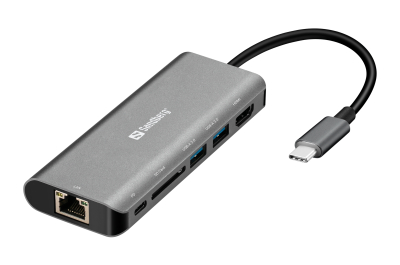 Sandberg USB-C Dock HDMI+LAN+SD+USB,100W
