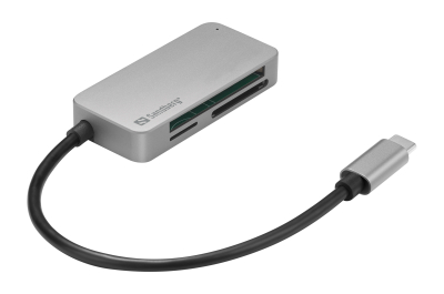 Sandberg 136-38 geheugenkaartlezer USB 3.2 Gen 1 (3.1 Gen 1) Type-C Zwart