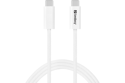 Sandberg 136-56 USB-kabel USB4 Gen 3x2 1 m USB C Wit