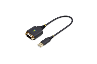 StarTech.com 30cm USB naar Serieel Adapter/Converter Kabel, COM Retention, Verwisselbare DB9 Schroeven/Moeren, USB-A naar DB9 RS232, FTDI IC, ESD Bescherming, Windows/macOS/Linux
