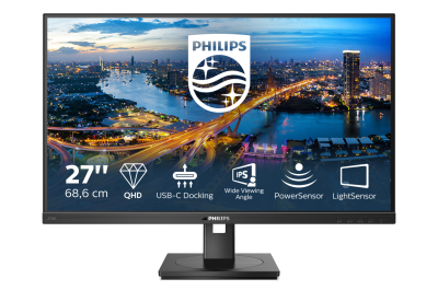 Philips 276B1/00 computer monitor 68,6 cm (27") 2560 x 1440 Pixels Full HD LED Zwart