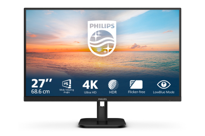 Philips 27E1N1800A/00 computer monitor 68,6 cm (27") 3840 x 2160 Pixels 4K Ultra HD LED Zwart