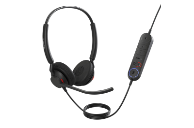 Jabra Engage 40 Headset Bedraad Hoofdband Kantoor/callcenter USB Type-C Zwart