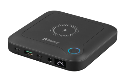 Sandberg 420-57 powerbank 24000 mAh Draadloos opladen Zwart