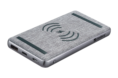 Sandberg 420-61 powerbank Lithium-Polymeer (LiPo) 10000 mAh Draadloos opladen Zwart, Grijs