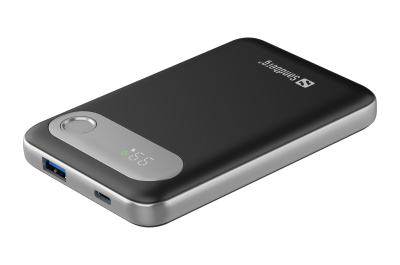 Sandberg 421-16 powerbank Lithium-Polymeer (LiPo) 10000 mAh Aluminium, Zwart