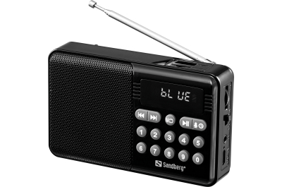 Sandberg 421-18 radio Draagbaar Analoog Zwart