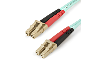 StarTech.com 2m LC/UPC naar LC/UPC OM4 Multimode Glasvezel Netwerkkabel, 50/125µm LOMMF/VCSEL Zipcord Fiber, 100G Netwerken, Low Insertion Loss, LSZH Fiber Patch Kabel