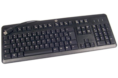 HP 672647-L33 toetsenbord Kantoor USB QWERTY US International Zwart