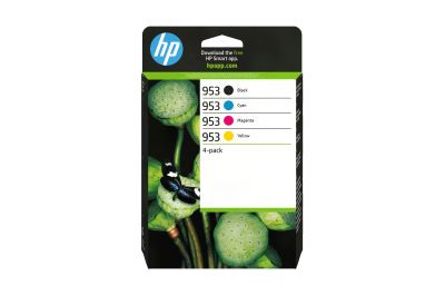 HP 953 4-pack originele inktcartridges, cyaan/magenta/geel