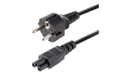StarTech.com 3m Laptop Stroomkabel, EU Schuko Plug naar C5 (Clover Leaf), 2.5A 250V, 18AWG, Laptop Vervangkabel, Printer Voedingkabel, Laptop Lader Kabel / Laadkabel, UL-Listed