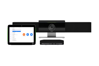 POLY Studio Medium Room Bundle for Zoom Rooms: Studio USB Video Bar and HP PC w/TC10 (ABB)