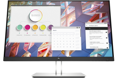 HP E24 G4 FHD Monitor LED display 60,5 cm (23.8") 1920 x 1080 Pixels Full HD LCD Zwart, Zilver