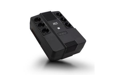 ACT Line Interactive UPS 600VA - met 6 geaarde stopcontacten