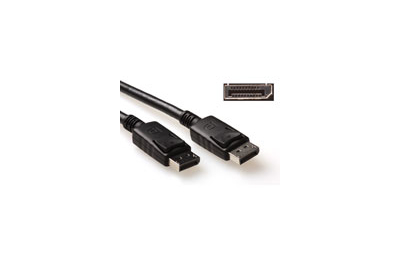 ACT 2 meter DisplayPort kabel, male - male, power pin 20 aangesloten.