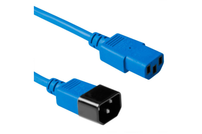 ACT Netsnoer C13 - C14 blauw 0,6 m