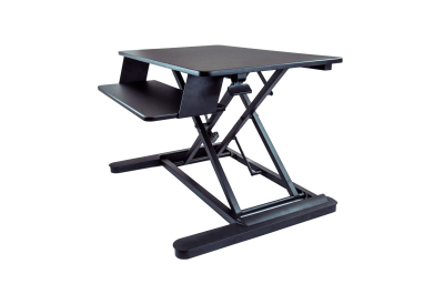 StarTech.com Zit Sta Bureau Converter met Toetsenbordlade, In Hoogte Verstelbaar Ergonomisch Ruim Bureau/Bureaublad (88 x 53cm), Geschikt voor 2 Monitors, Voorgemonteerd