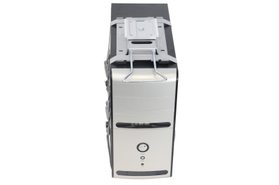 BakkerElkhuizen Fix Slide Rotate Bureau-gemonteerde CPU-houder Zilver