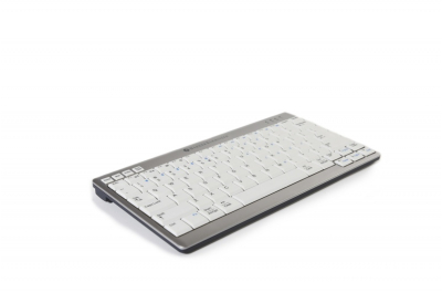 BakkerElkhuizen UltraBoard 950 Wireless toetsenbord Kantoor Bluetooth AZERTY Belgisch Licht Grijs, Wit