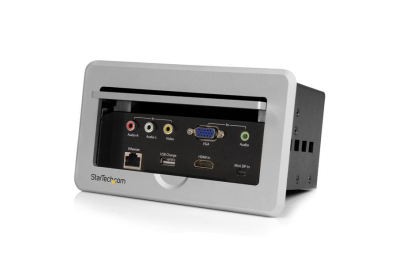 StarTech.com In vergadertafel te monteren connectiviteitsbox HDMI / VGA / Mini DisplayPort naar HDMI uitgang met USB-snellaadpoort