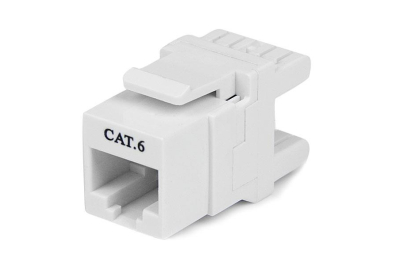 StarTech.com 180° Cat6 Contactbus RJ45 Ethernet Cat6 Wandcontactbus Wit Type 110