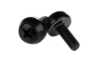 StarTech.com M5 x 12mm schroeven voor server rack en kast 50 stuks pak zwart