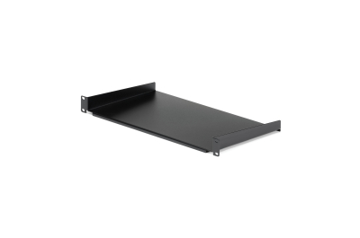 StarTech.com 1U Server Rack Schap - Universele Rack Mount Cantilever Shelf voor 19" Netwerk Kast & Apparatuur - Heavy Duty Staal - Capaciteit 20kg - Diepte 25cm (10”) - Zwart