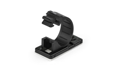 StarTech.com 100 Zelfklevende Kabelmanagement Clips, 12mm, Zwart, Netwerk/Ethernet/Bureau/Computer Kabelbeheer, Klevende Kabelhouders, Zelfklevende Klem, Nylon, UL/94V-2 Brandklasse