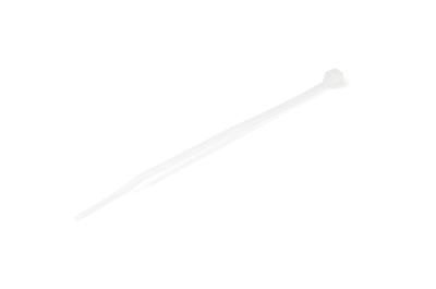 StarTech.com 10 cm Witte Kabelbinders 2 mm Breed, 22 mm Bundeldiameter, 8 kg Treksterkte Zelfsluitende Snelbinders uit Nylon met Gebogen Punt, 94V-2/UL Listed, 100 stuks