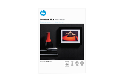 HP Premium Plus fotopapier, satijn, 300 g/m2, A4 (210 x 297 mm), 20 vellen