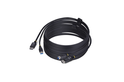 StarTech.com 3m DisplayPort en USB KVM Kabel, 5Gbps, 4K 60Hz, HDR10, DP 1.2 en USB Combo Kabel voor KVM Switches