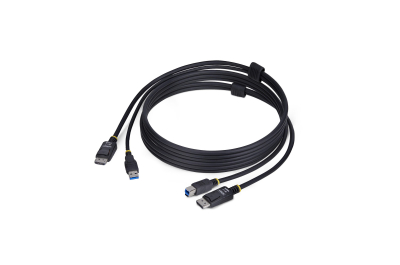 StarTech.com 1,8m DisplayPort en USB KVM Kabel, 5Gbps, 4K 60Hz, HDR10, DP 1.2 en USB Combo Kabel voor KVM Switches