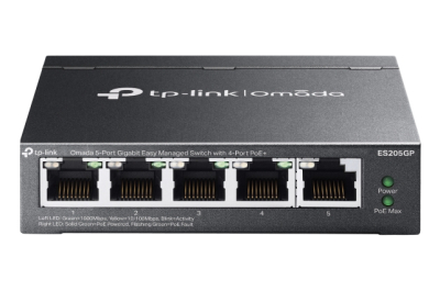 TP-Link Omada ES205G Managed Gigabit Ethernet (10/100/1000) Power over Ethernet (PoE) Zwart