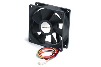 StarTech.com High Air Flow 9.25 cm Dual Ball Bearing Case Fan with TX3 Connector Computer behuizing Ventilator Zwart