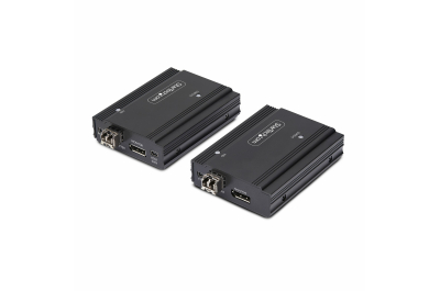 StarTech.com DisplayPort KVM Extender over Glasvezel, 4K 60Hz, KVM Console Extender Kit, Tot 300m (Multi-mode) met Voorgeïnstalleerde SFP+ modules, 3x USB HID