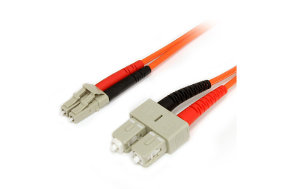 StarTech.com 1m Multimode 62,5/125 Duplex Glasvezel Netwerkkabel LC-SC