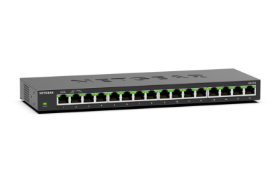 NETGEAR GS316 Unmanaged L2 Gigabit Ethernet (10/100/1000) Zwart