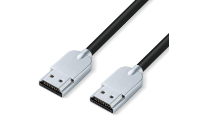 Microconnect HDMISUPERSLIM015M HDMI kabel 1,5 m HDMI Type A (Standaard) Zwart, Metallic