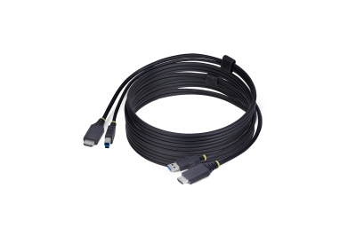 StarTech.com 3m HDMI en USB KVM Kabel, 5Gbps, 4K 60Hz, HDR10, HDMI audio, HDMI 2.0 en USB Combo Kabel voor KVM Switches