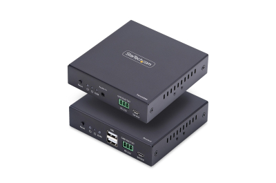 StarTech.com HDMI KVM Extender Over IP Netwerk, 4K 60Hz, Zonder Drivers, HDMI en USB Over Ethernet/CAT6, AVoIP, Zender en Ontvanger Kit, Inclusief Montagekits