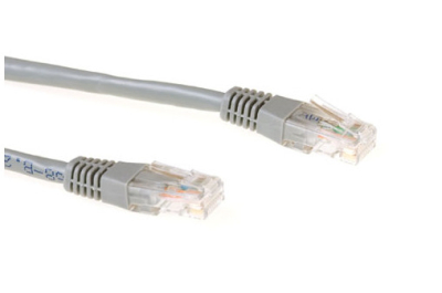 Ewent 2.0m Cat6 UTP netwerkkabel Grijs 2 m U/UTP (UTP)