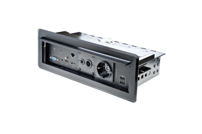 StarTech.com Vergadertafel aansluitdoos met A/V, stroommodules en kabelmanagement - 4K
