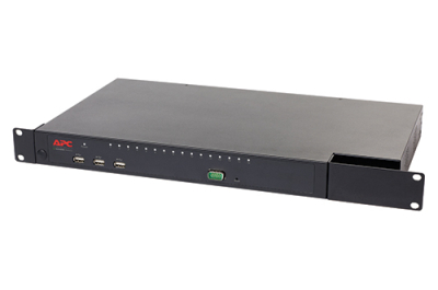 APC KVM0216A KVM-switch Rack-montage Zwart