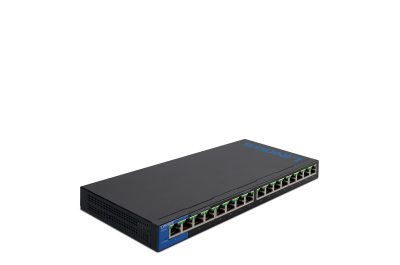 Linksys 16-poorts Gigabit PoE-desktopswitch (LGS116P)