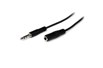 StarTech.com 2 m slanke 3,5 mm stereo-audioverlengkabel M/F