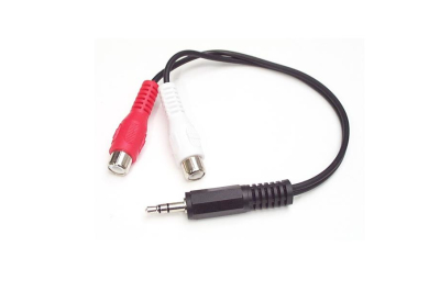StarTech.com 15 cm stereo/audiokabel 3,5 mm mannelijk naar 2x RCA vrouwelijk