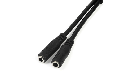 StarTech.com Headsetadapter voor headsets met aparte koptelefoon-/microfoonstekkers 3,5 mm 4 positie naar 2x 3 positie 3,5 mm M/F