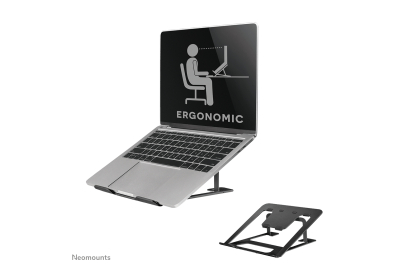 Neomounts NSLS085BLACK Laptopstandaard 10-17" - opvouwbaar - compact - universeel