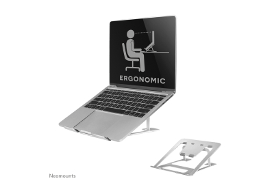 Neomounts NSLS085SILVER Laptopstandaard 10-17" - opvouwbaar - compact - universeel